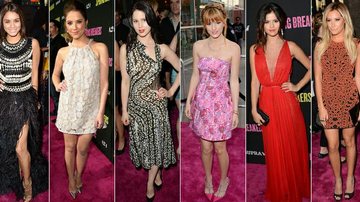 As jovens estrelas da première de 'Spring Breakers' - Getty Images