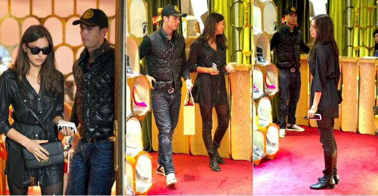 Cristiano Ronaldo e Irina Shayk fazem compras por Madrid, na Espanha - The Grosby Group