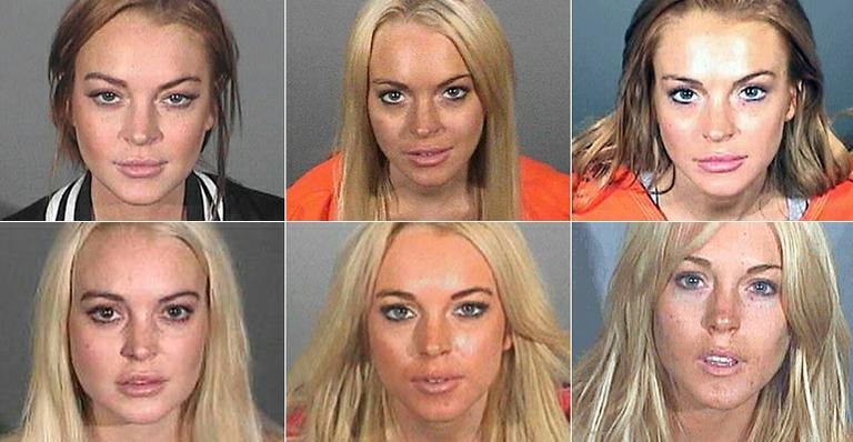 As seis vezes em que Lindsay Lohan foi fichada na polícia - Divulgação