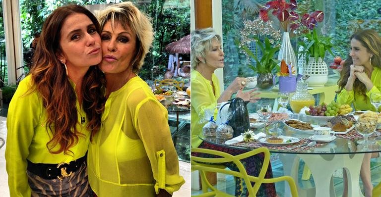 Giovanna Antonelli com Ana Maria Braga no 'Mais Você' - Reprodução/ Instagram e Mais Você