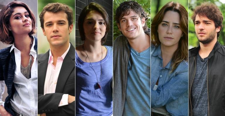 Amora (Sophie Charlotte), Mauricio (Jayme Matarazzo), Giane (Isabelle Drummond), Bento (Marco Pigossi), Malu (Fernanda Vasconcellos) e Fabinho (Humberto Carrão) - TV Globo