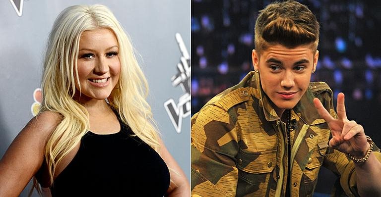 Christina Aguilera e Justin Bieber - Getty Images