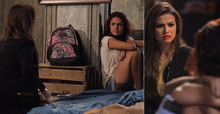 Rosângela (Paloma Bernardi) e Waleska (Laryssa Dias) em 'Salve Jorge' - Reprodução/TV Globo