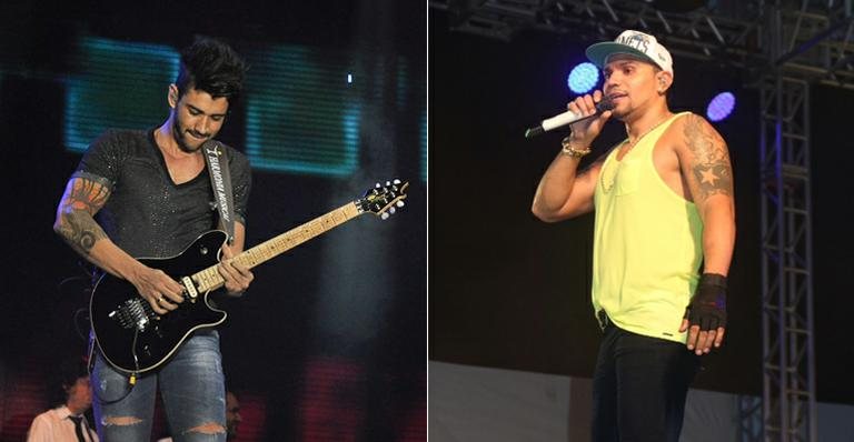 Gusttavo Lima e Naldo causam furor em festival - Divulgação/ João Rudio e Mônica Merlini