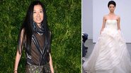 A estilista Vera Wang cobra taxa das noivas que provam seus vestidos para proteger direitos autorais - Foto-Montagem