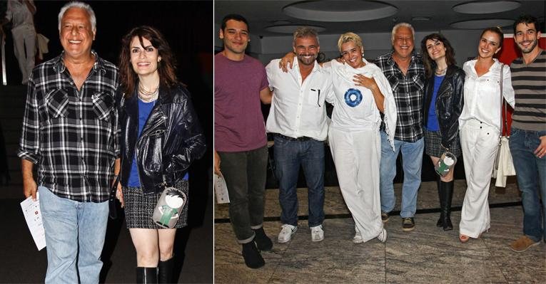 Bruno Fagundes, Mateus Carrieri, Suzy Rego, Antonio Fagundes, Arieta Corrêa, Nathália Rodrigues e Pedro Henrique Moutinho, ambos do elenco. Arieta e Fagundes. - -