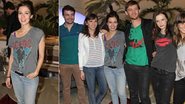 Marjorie Estiano com o elenco da peça 'O Desaparecimento do Elefante' - Thiago Duran / AgNews