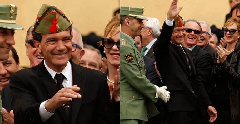 Antonio Banderas ganha homenagem do exército espanhol em Málaga - Reuters