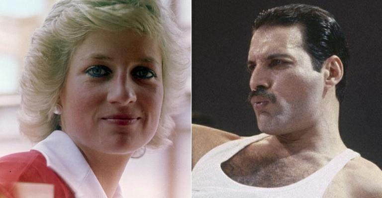 Diana e Freddie Mercury - Getty Images e Reprodução