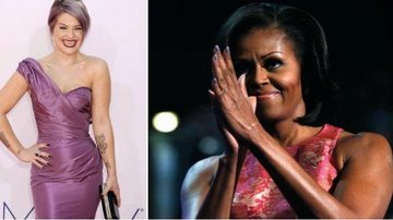 Na festa do Emmy em 2012, Kelly Osbourne usou o esmalte Azature, feito de diamantes negros e considerado o mais caro do mundo, US$ 250 mil. Michelle Obama usou um esmalte cinza-azulado na Conferência do Partido Democrata - Getty Images/ Reuters/ Foto-montagem