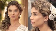 O penteado de noiva de Ester (Grazi Massafera) em 'Flor do Caribe' - Reprodução/ Flor do Caribe