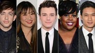 Kevin McHale, Jenna Ushkowitz, Chris Colfer, Amber Riley e Harry Shum Jr. - Getty Images