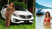 Em Angra dos Reis, a beldade exalta sua fase de autoconhecimento e mudanças. Ela confere o design arrojado do Kia Sportage. Banho de mar. - Cesar Alves