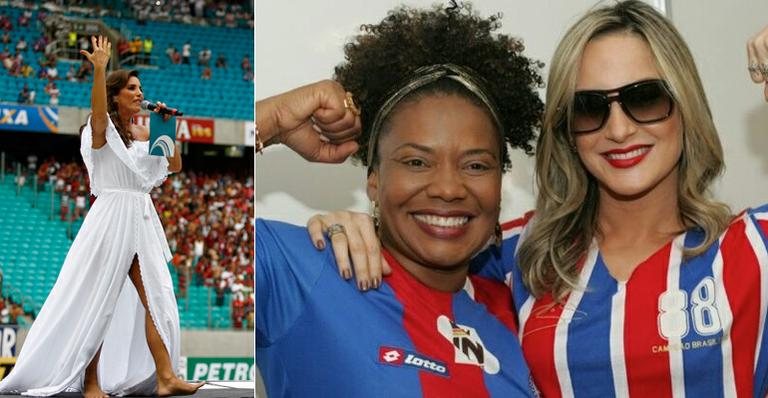 Ivete Sangalo, Margareth Menezes e Claudia Leitte participaram da festa de inauguração da Arena Fonte Nova - Ag. Bapress/Site Arena Fonte Nova