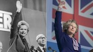 Margaret Thatcher foi interpretada por Meryl Streep no filme 'A Dama de Ferro' (2011) - Getty Images e Reprodução