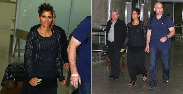 Halle Berry chega ao Brasil - André Freitas e Marcelo Sá Barreto