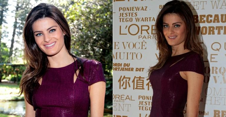 Isabeli Fontana brilha em evento de beleza - Léo Franco/AgNews