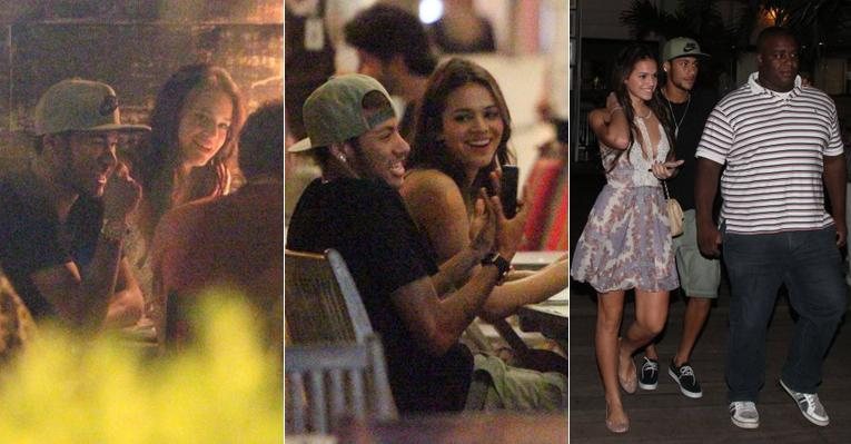 Neymar e Bruna Marquezine jantam com amigos no Rio - Dilson Silva/AgNews