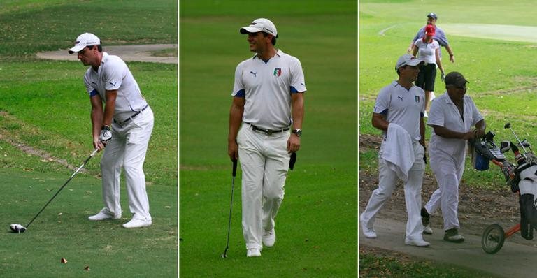 Rodrigo Lombardi pratica golfe no Rio - Dilson Silva / AGNews