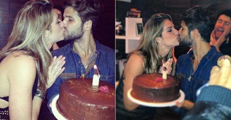 Bruno Gagliasso ganha beijinho de Giovanna Ewbank em sua festa de aniversário - Instagram/Reprodução