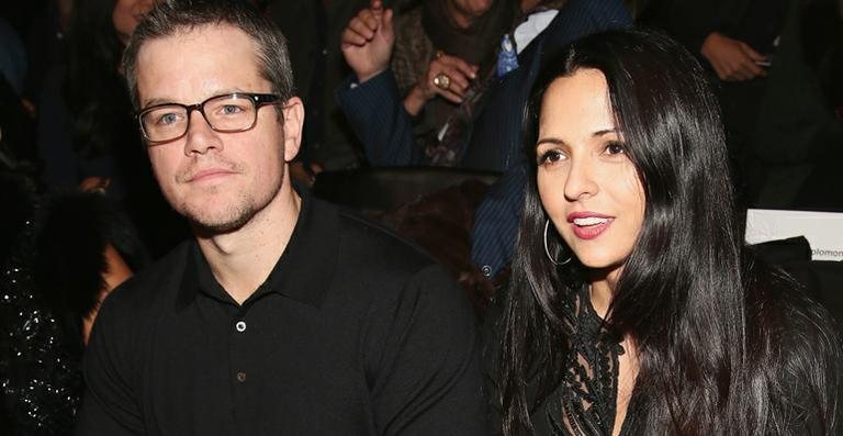 Matt Damon e Luciana - Getty Images