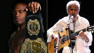 Anderson Silva e Caetano Veloso - Reprodução/Facebook e Uran Rodrigues