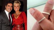 Xuxa mostra aliança que ganhou de Junno Andrade - Caio Guimarães; Reprodução / Facebook