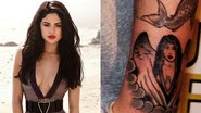 Tatuagem de Justin Bieber parece o rosto de Selena Gomez - Elle/Reprodução