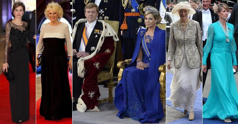 Willem Alexander e Máxima Zorreguieta assumem o trono da Holanda; confira os looks dos convidados na cerimônia real - Fotomontagem