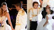 Vestidos de Cinderela e príncipe encantando, Mariah Carey e Nick Cannon renovam os votos de casamento e celebram os dois anos dos gêmeros Monroe e Moroccan na Disney - Reprodução/Twitter