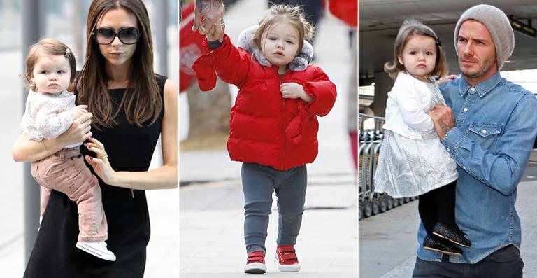 Harper Seven, filha de David e Victoria Beckham - Arquivo CARAS