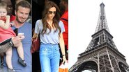 David e Victoria Beckham levam os filhos à Torre Eiffel, em Paris - Grosby Group