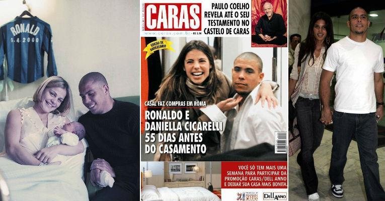 Relembre as ex-mulheres e ex-namoradas de Ronaldo Fenômeno - Foto-montagem