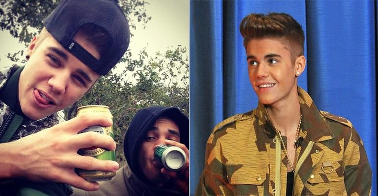 Justin Bieber consome bebida alcoólica na África do Sul - Reprodução / Instagram / Getty Images