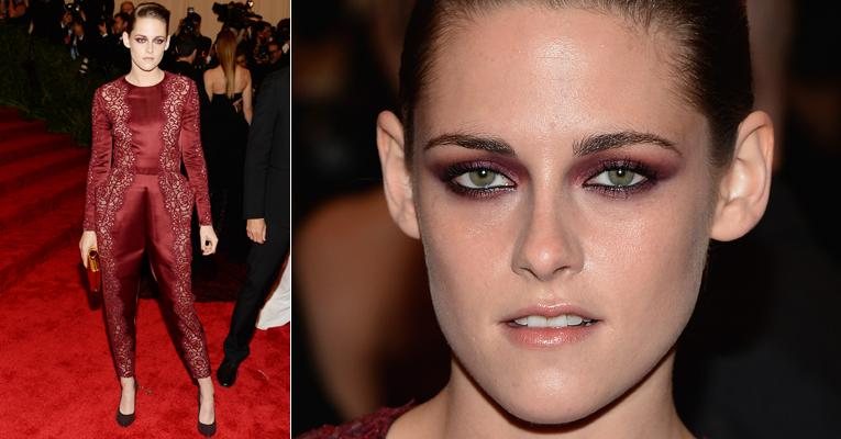 A maquiagem dramática de Kristen Stewart - Getty Images