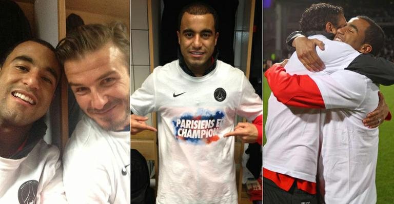 Lucas Moura comemora seu primeiro título na França e posta fotos na internet; confira! - Reprodução/Facebook