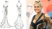 O vestido da festa de 50 anos da Xuxa - Divulgação e TV Globo/ Matheus Cabral