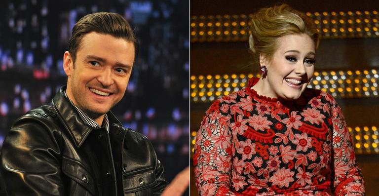 Justin Timberlake e Adele - Getty Images