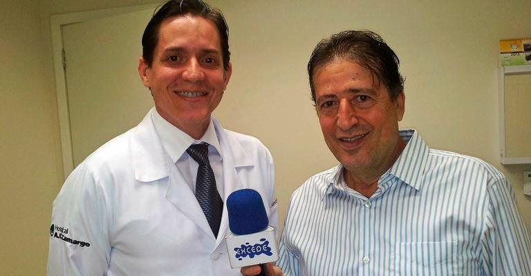 O endocrinologista Felipe Henning Gaia é entrevistado na atração de Surrey Youssef para a Net e VivoTV. - -