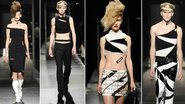 O estilista JW Anderson diz que a coleção que assinou para a Versus Versace tem peças para um guarda-roupa compartilhado entre homem e mulher - Foto-montagem