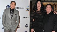 Chaz Bono em maio deste ano; e em maio de 2012, ao lado da mãe, Cher - Getty Images