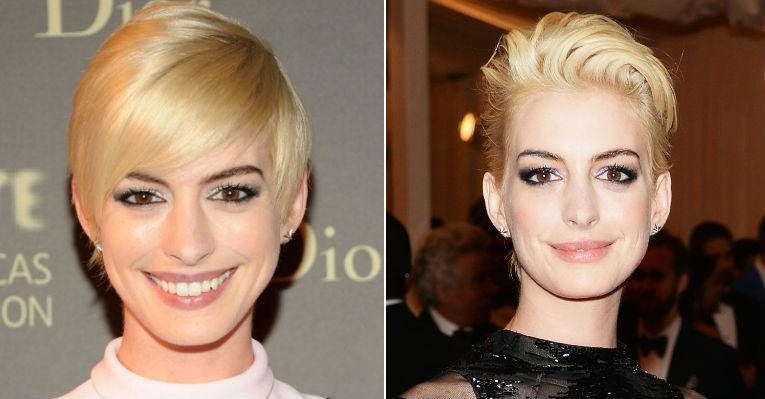 Para ter o loiro de Anne Hathaway, dois fatores são decisivos: a saúde do cabelo e o tom da pele - Foto-montagem/ Getty Images