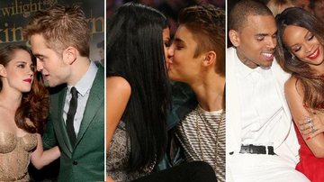 Os casais "Robsten", "Jelena" e "Chrianna", um vai e volta sem fim - Foto-montagem