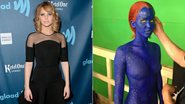 Jennifer Lawrence: primeira foto para o filme X-Men - Getty Imagens e Twitter/Reprodução