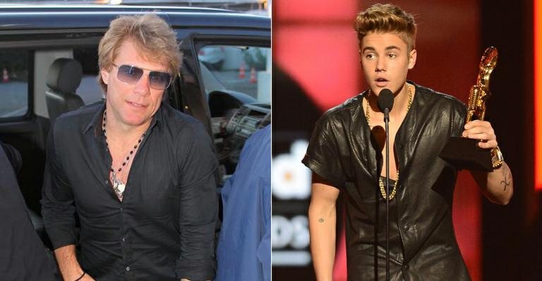 Jon Bon Jovi / Justin Bieber - Arquivo Caras/Getty Images