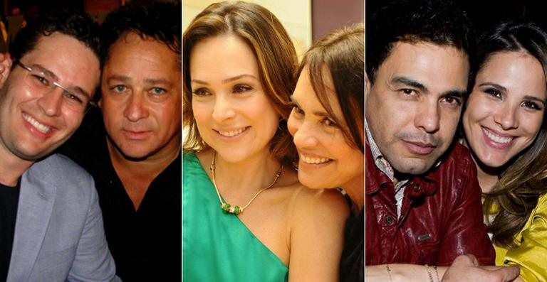 Pedro Leonardo e Leonardo; Gabriela e Regina Duarte; Zezé Di Camargo e Wanessa - Arquivo CARAS