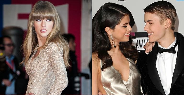 Taylor Swift tem ciúmes de Justin Bieber e Selena Gomez - Getty Images