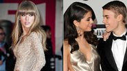 Taylor Swift tem ciúmes de Justin Bieber e Selena Gomez - Getty Images