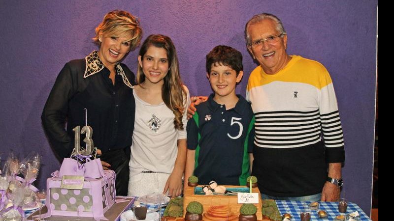 André e Carlos Alberto com os filhos - Thiago Duran