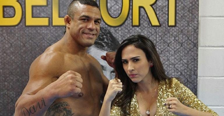 Vitor Belfort e Tatá Werneck - Divulgação/TV Globo